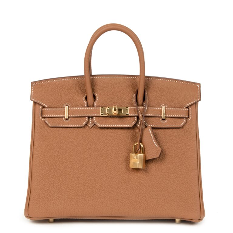 Birkin 25 gold togo ghw sales