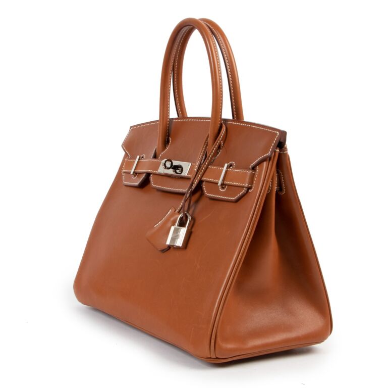 Hermes birkin sale 30 fauve barenia