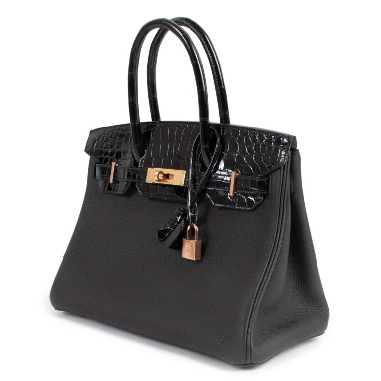 Hermes Birkin 25 Touch Black - Alligator