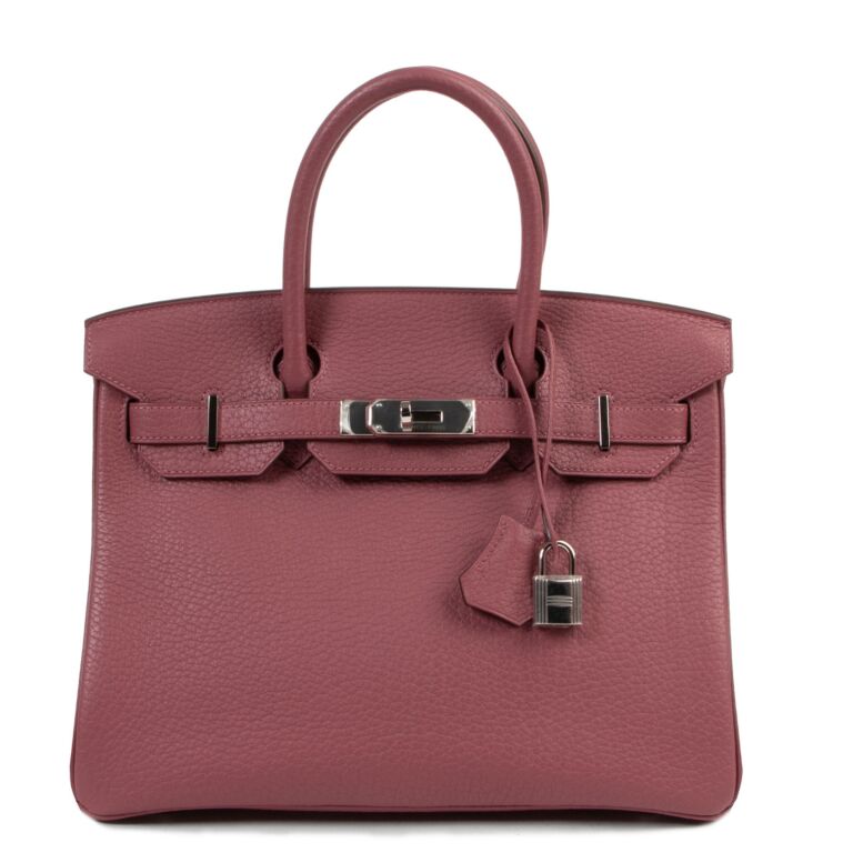 Hermès Birkin 30 Clemence Taurillon Bois de Rose PHW Labellov Buy and ...