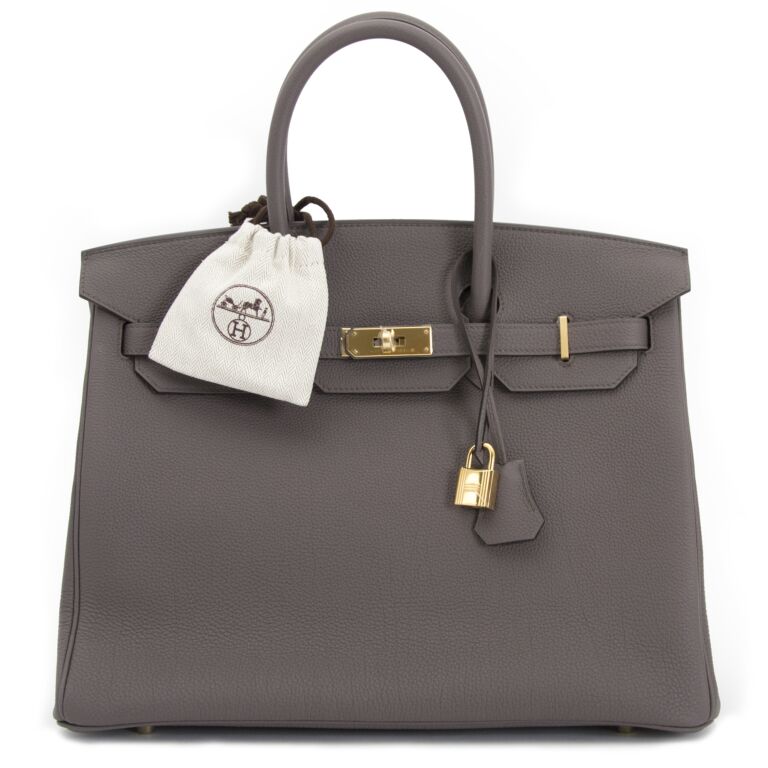 Herm s Birkin 35 Etain Togo GHW Labellov Buy and Sell