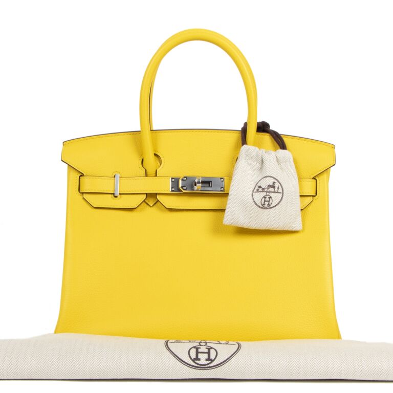 Birkin yellow bag store