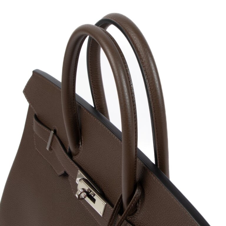 Hermes Birkin 35cm Chocolate Brown - Upper-Luxury