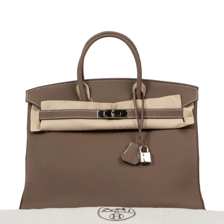 Hermes birkin top etoupe 35