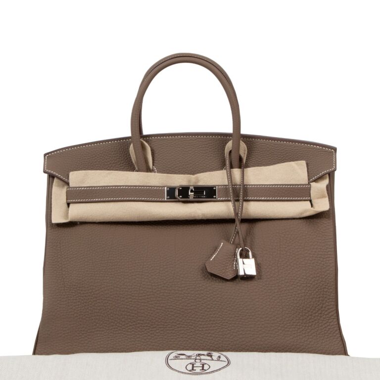 Hermès Birkin 35 Etoupe Togo Palladium Hardware 2013