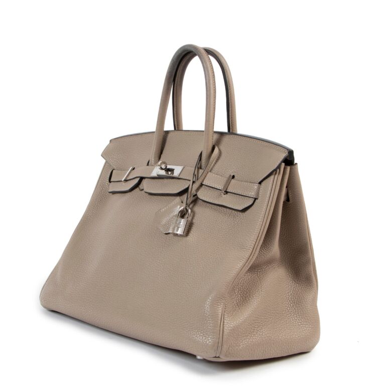 Hermès Birkin 35 Gris Tourterelle Veau Togo Doublure Chevre