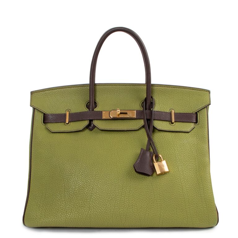 Green birkin shop bag price