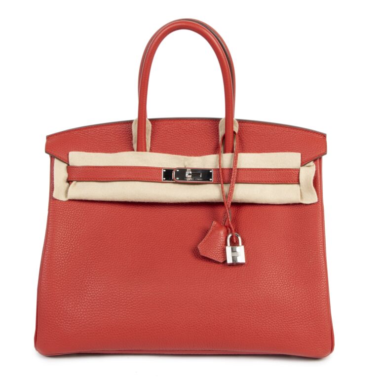 Hermes birkin 35 best sale red