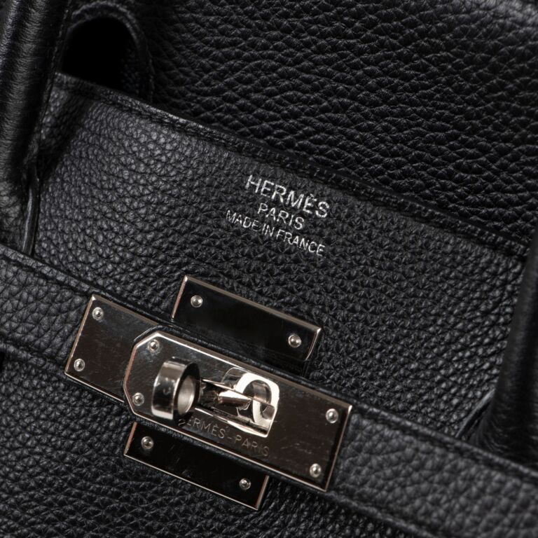 Hermes Birkin bag 40 Black Togo leather Silver hardware