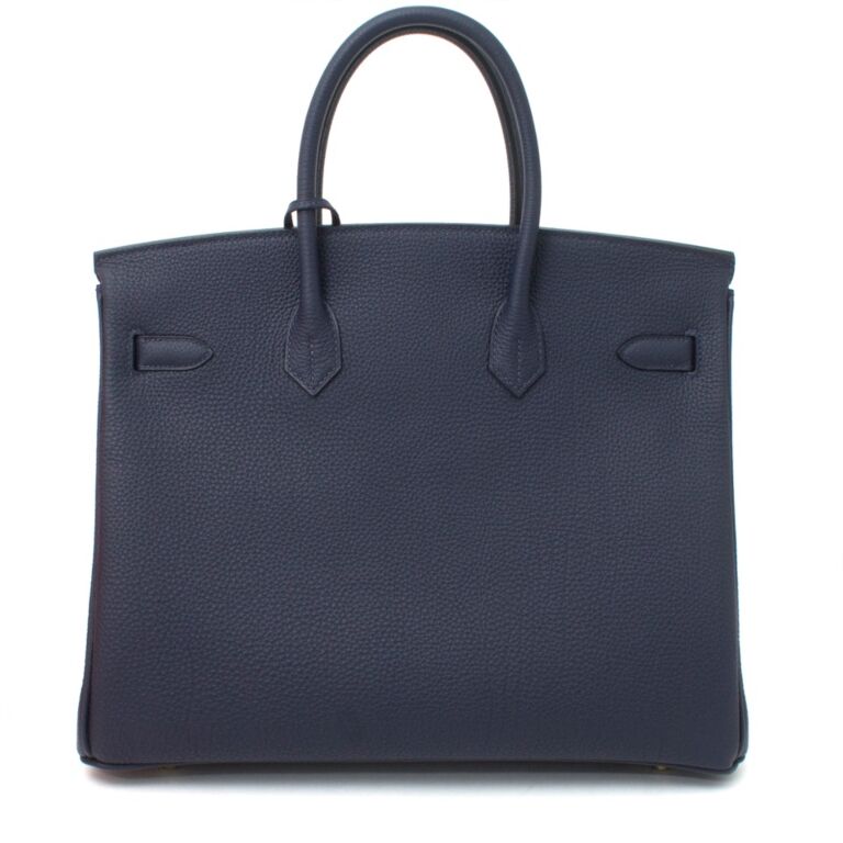 Herm s Birkin 35 Blue Nuit Togo GHW Labellov Buy and Sell