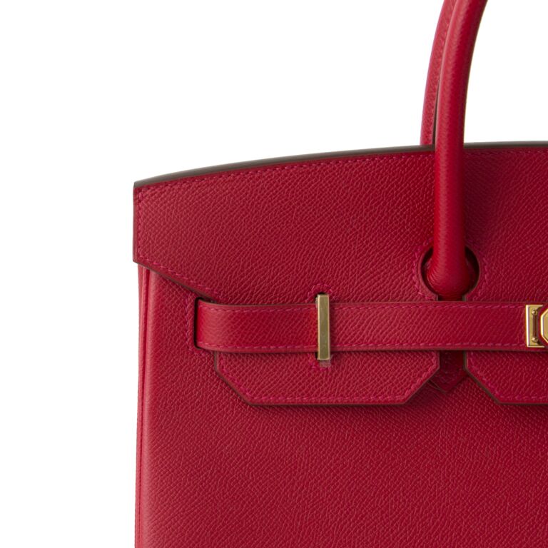 Hermes Birkin 35 Rouge Casaque Epsom GHW Bag