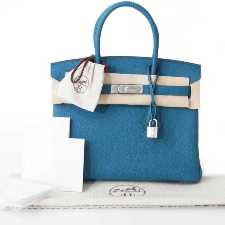 Brand NEW Hermès Birkin Togo Cobalt 30 PHW ○ Labellov ○ Buy and Sell  Authentic Luxury