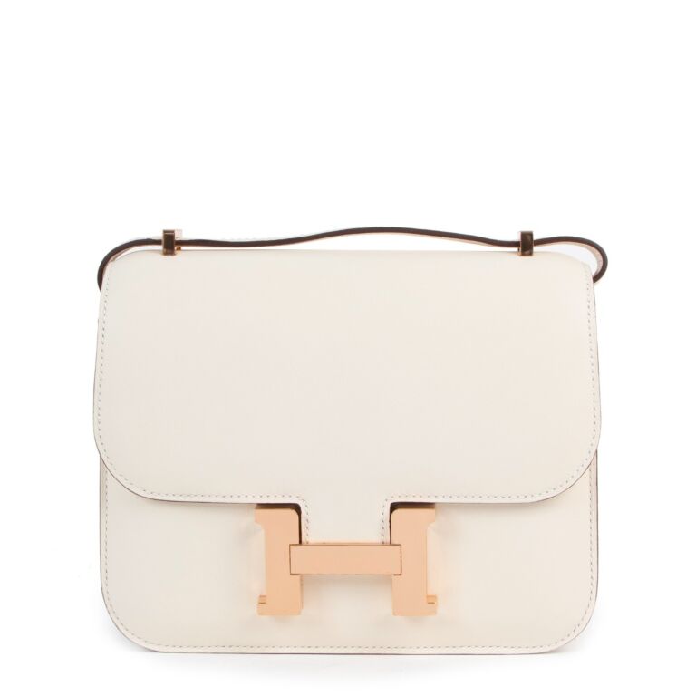 Hermes Constance mini Nata Epsom leather Rose gold hardware