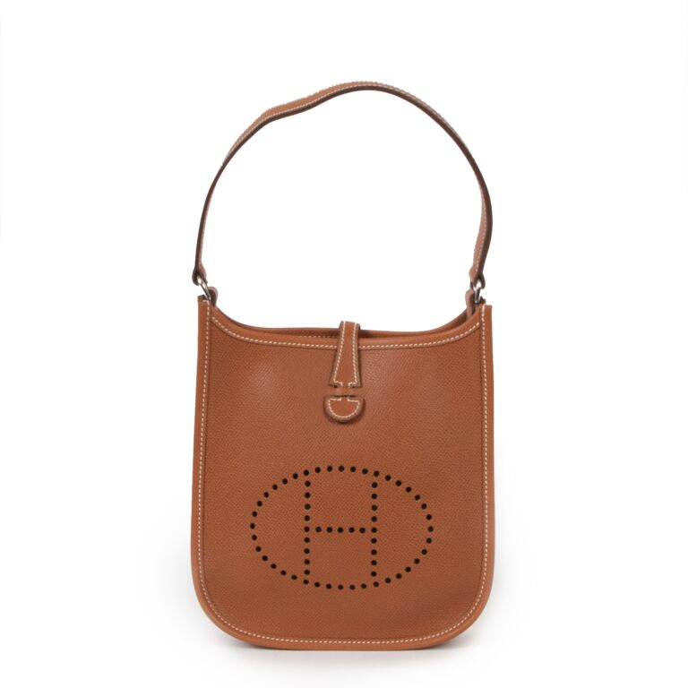 Herm s Mini Evelyne Gold Epsom Shoulder Bag Labellov Buy and
