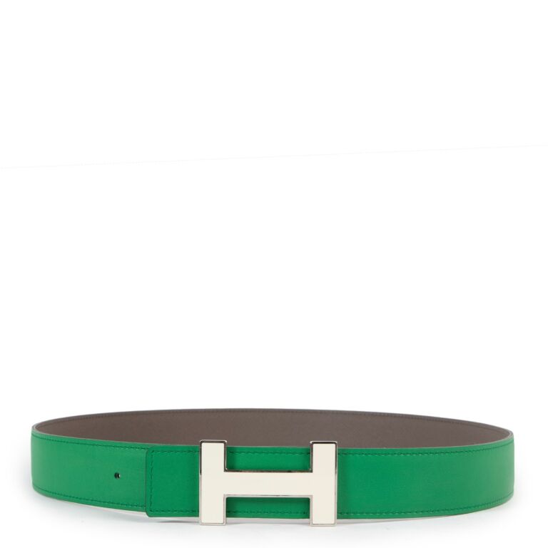 Hermes H Email Bamboo Etoupe Swift Epsom Reversible Belt Size 85 Labellov Buy and Sell Authentic Luxury