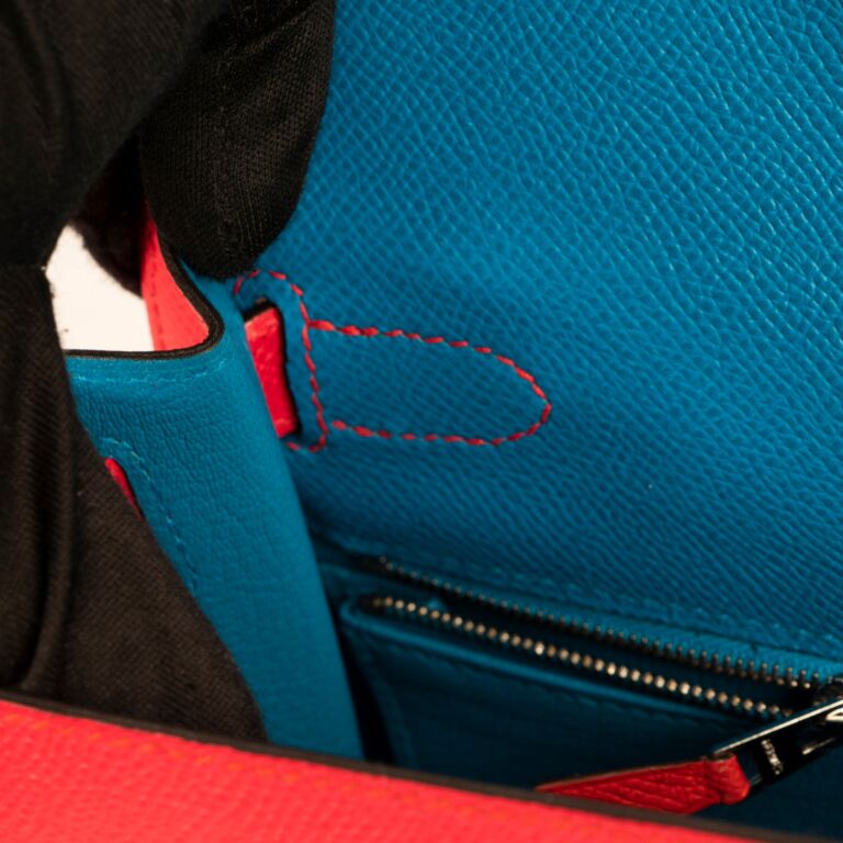 Hermes Kelly 28 Casaque Sellier Bag Rouge de Coeur / Rose Extreme