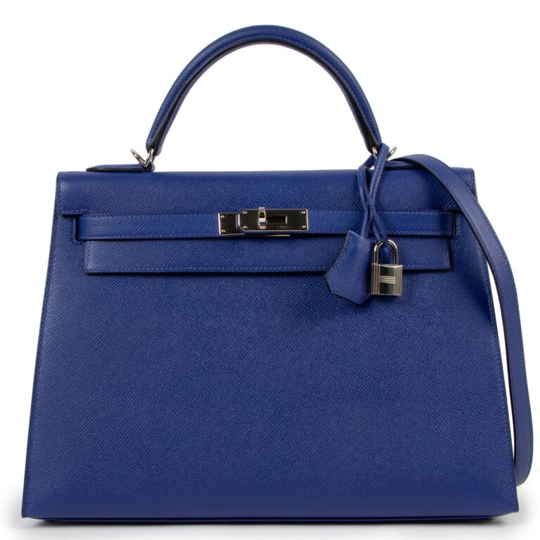 Hermes kelly blue electric new arrivals