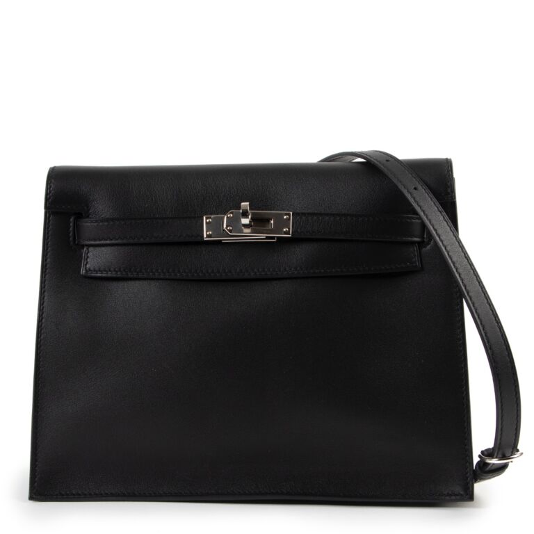 Hermes Kelly Danse Black Swift PHW Labellov Buy and Sell Authentic Luxury