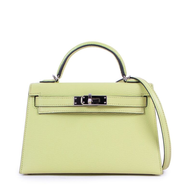 Herm s Kelly Mini II Jaune Bourgeon Ch vre Mysore PHW Labellov