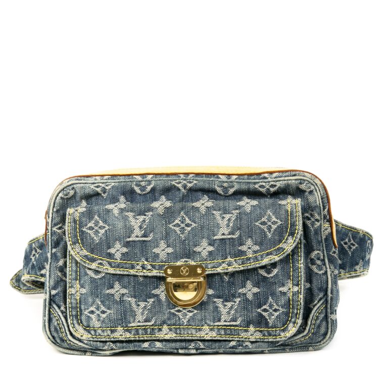 Louis Vuitton Blue Monogram Denim Bum Bag For Sale at 1stDibs