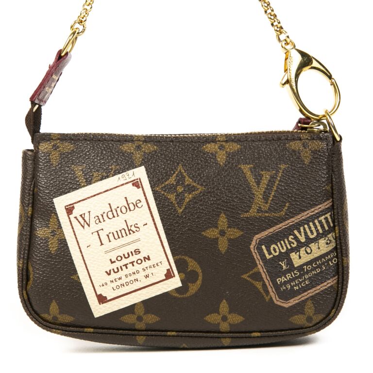 Louis Vuitton Monogram Traveling Stamp Mini Pochette ○ Labellov