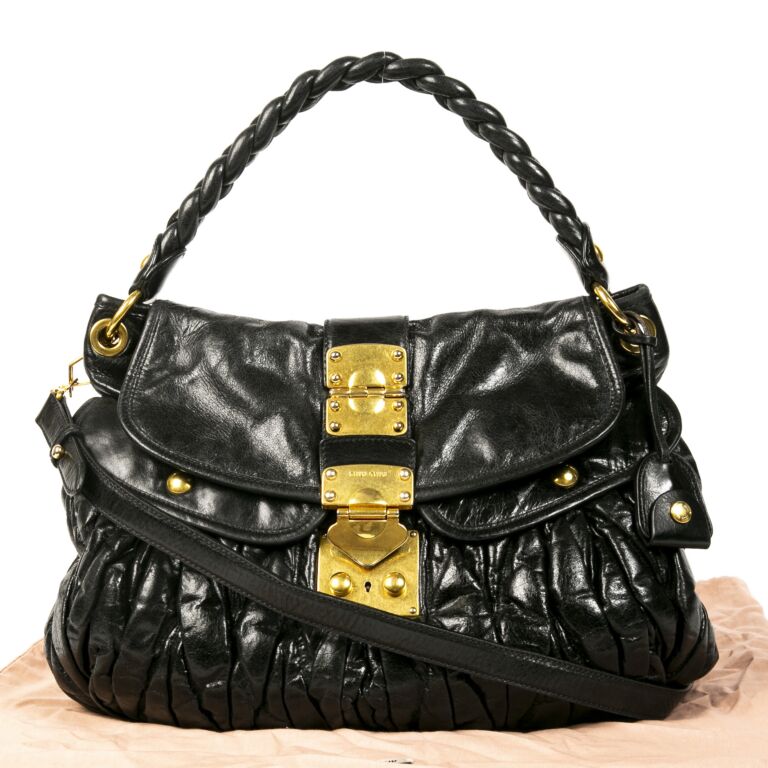 ショルダーバッグ・ポシェット MIU MIU Women Shoulder Bags 5BC125VOOY AN88 F0002 NERO BLACK Buy Miu Miu Wander Matelassé Nappa Leather Hobo Bag 'Black