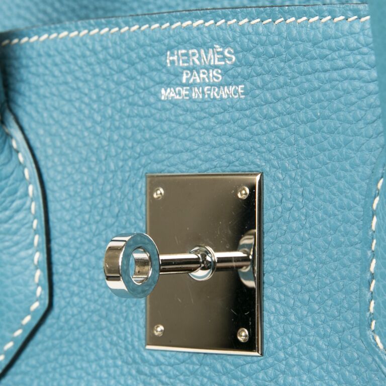 Hermès Birkin 35 Bleu Jean Togo PHW ○ Labellov ○ Buy and Sell Authentic  Luxury