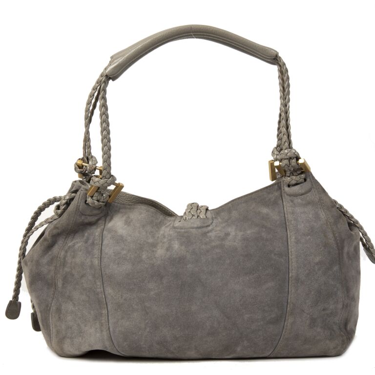 Tempête leather handbag Delvaux Grey in Leather - 29479465
