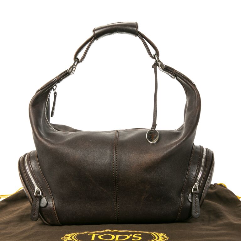 Tods Brown Hobo Bag ○ Labellov ○ Buy and Sell Authentic Luxury
