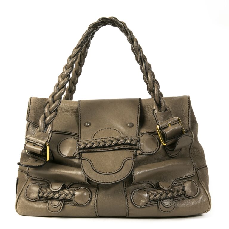Valentino Grey Histoire Shoulder Bag Labellov Buy and Sell