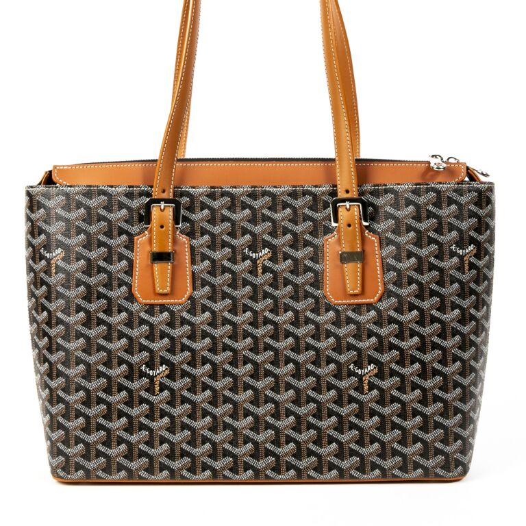 Goyard Okinawa Chevron Print Tote Bag Labellov Buy and Sell Authentic Luxury