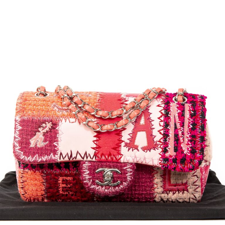 Chanel Patchwork Pink Jumbo Flap Bag