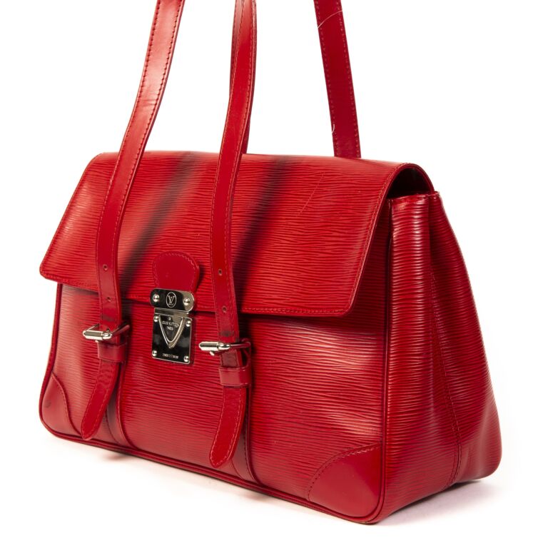 Louis Vuitton Red Epi Sarvanga Crossbody Bag