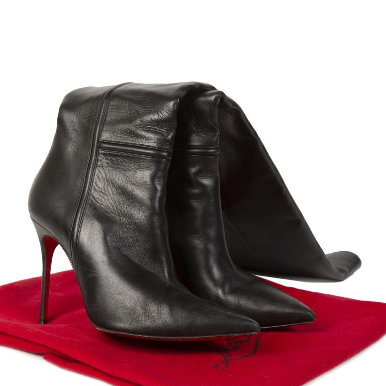 Leather boots Christian Louboutin Black size 45 EU in Leather - 32509058