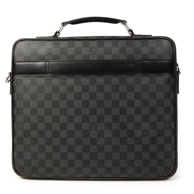 Louis Vuitton Steeve Laptop Bag Damier Graphite Briefcase