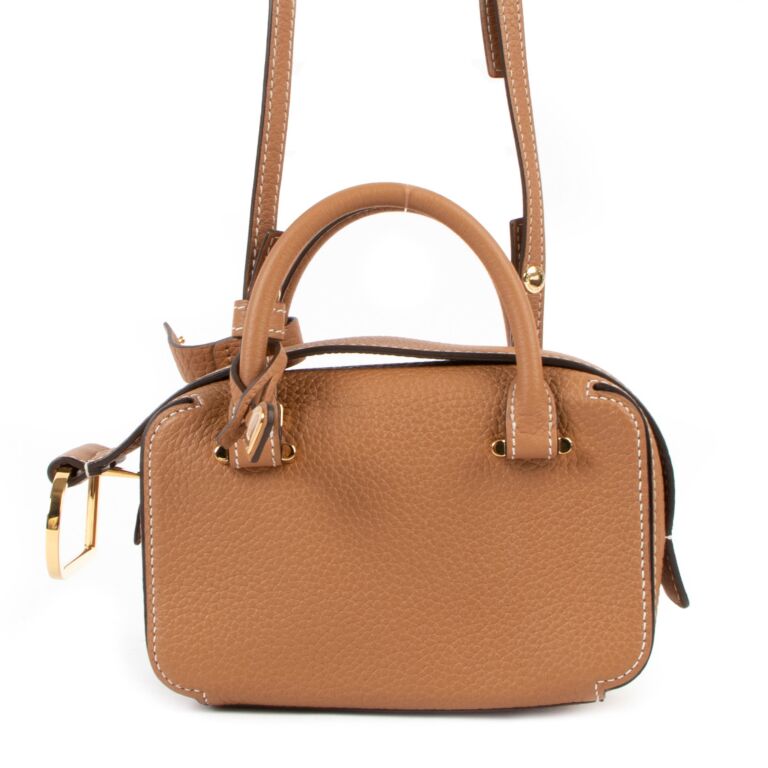 Delvaux Cool Box Nano Taurillon Soft Vegetal Mini Bag Labellov Buy and Sell Authentic Luxury