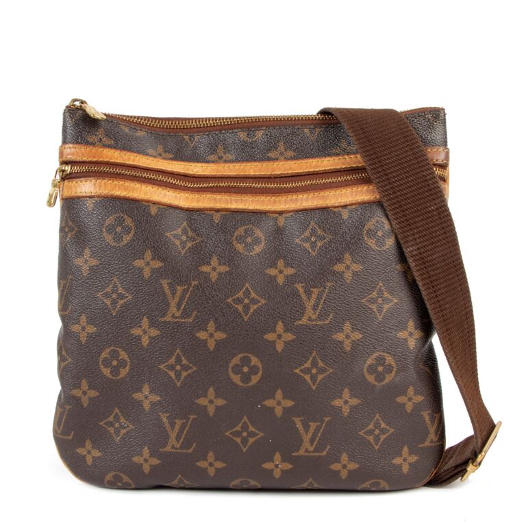 Shop Louis Vuitton Monogram Leather Crossbody Bag Logo (M22570) by