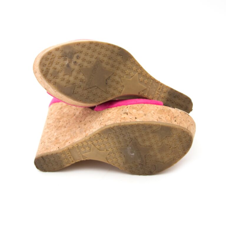 Pink cork wedges hotsell