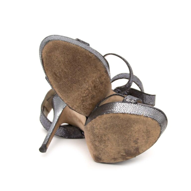 累積売上総額第１位！VIPセール★JIMMY CHOO★ANNABELL フェイエンス シティ サンダル |ブラック ナッパ レザー