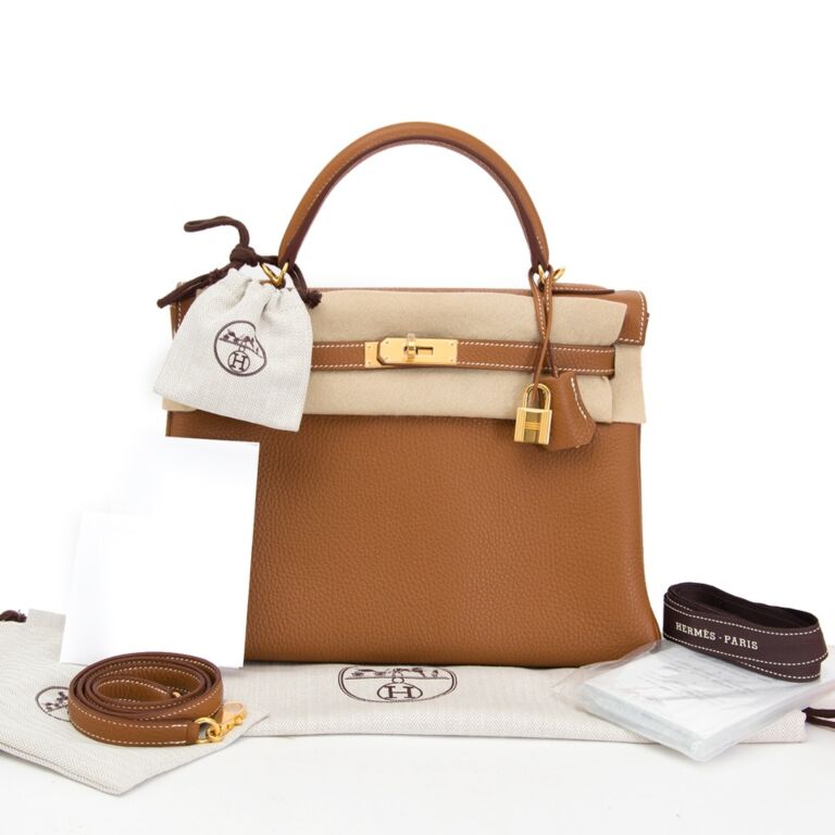 Hermes Kelly Retourne Taurillon Clemence 32 Feu - US