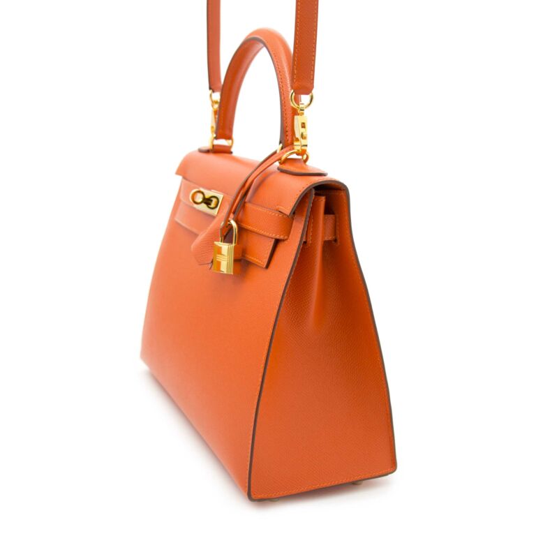 2013 Hermes Soufre Epsom Sellier Kelly 28cm Sellier at 1stDibs