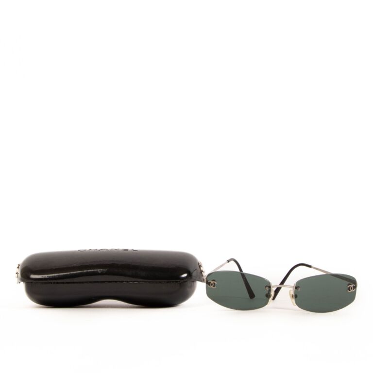 Chanel Black Rimless Sunglasses ○ Labellov ○ Buy and Sell