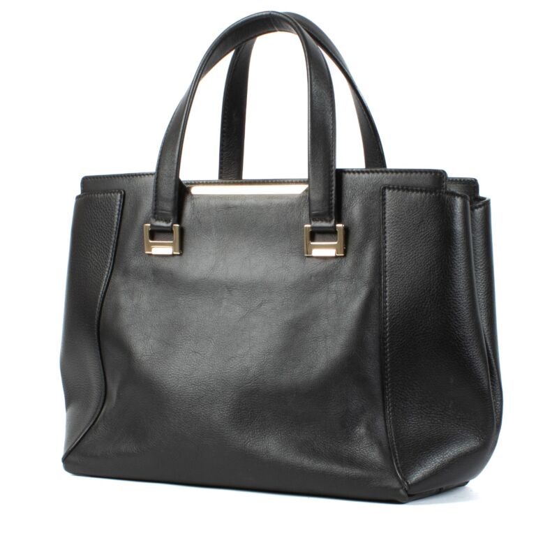 Jimmy Choo Black Leather Alfie Handbag ○ Labellov ○ Buy