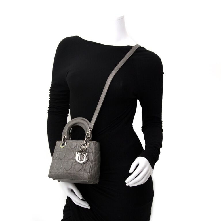 lady dior mini grey