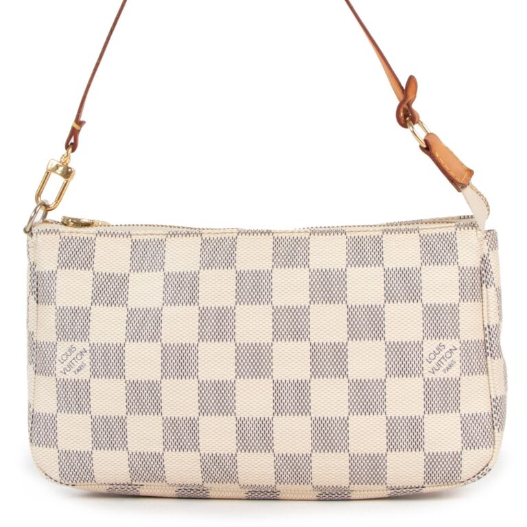 Louis Vuitton White Damier Azur Sperone Cloth ref.975611 - Joli Closet