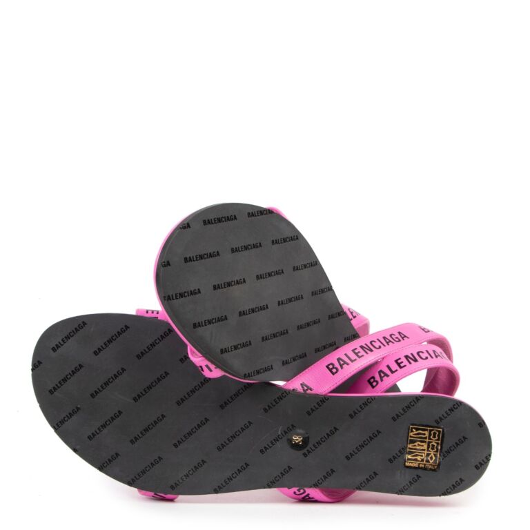 Pink balenciaga hotsell sandals