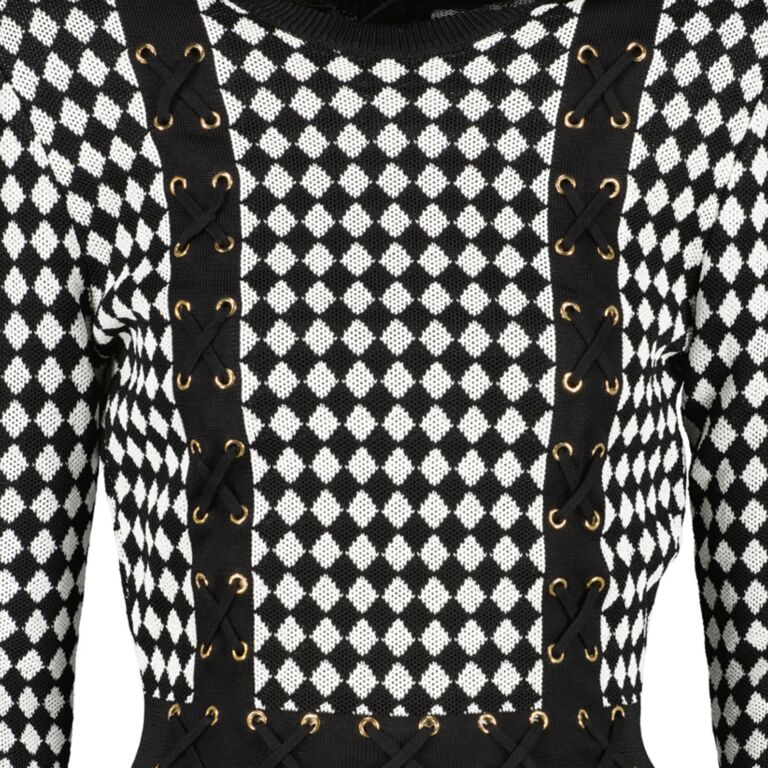 Balmain Black and White Dress size 36 Labellov Buy and