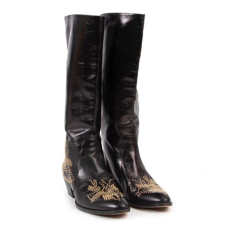 Chloe Black Boots Labellov Buy and Sell Authentic Luxury