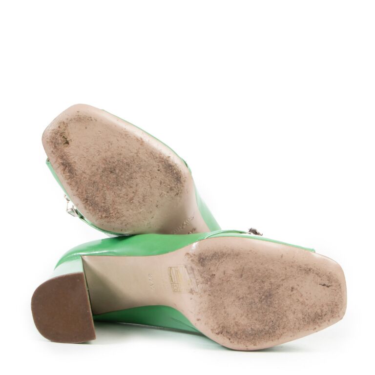 miu miu 緑 ハイヒール・パンプス miu miu 緑 ハイヒール・パンプス 靴