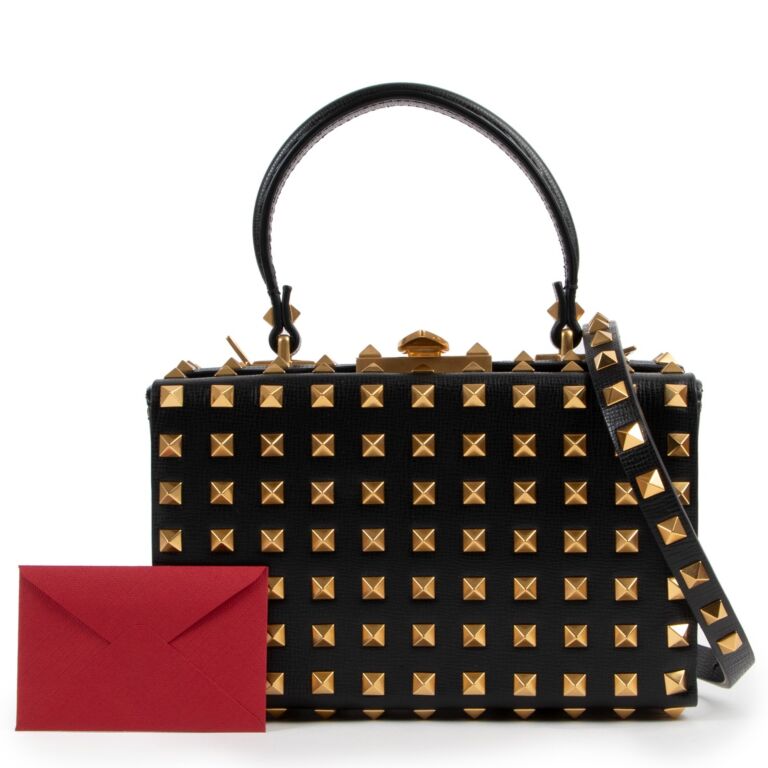 Valentino Garavani Rockstud Alcove Box Bag Labellov Buy and Sell Authentic Luxury